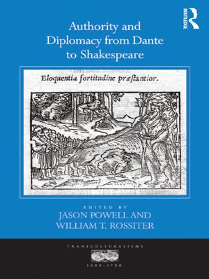 cover image of Authority and Diplomacy from Dante to Shakespeare